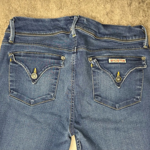 Hudson "Collin" flap destroyed mid rise jeans - Picture 2 of 5